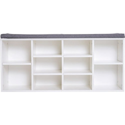 HOMCOM Παπουτσοθήκη Ξύλινη 104x30x48cm 833-555