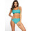 Marko Bkini Set Bikini Set Μπουστάκι Ψηλόμεσο Τιρκουάζ M-614