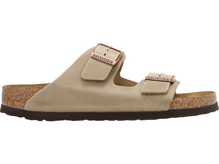 Birkenstock Arizona Soft Footbed Ανδρικά Σανδάλια Ανατομικά Εκρού 55281