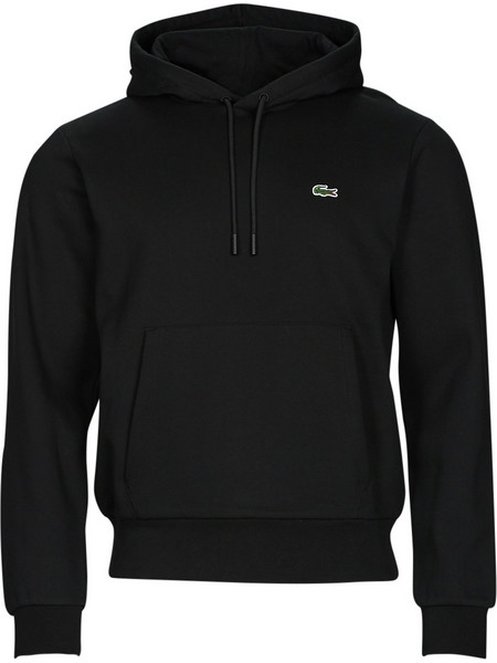 Lacoste Ανδρικό Φούτερ με Κουκούλα & Τσέπες Μαύρο 3SH9623-031