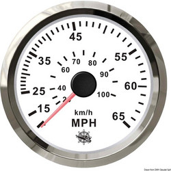 Μιλιόμετρο 0-55 MPH Inox Λευκό