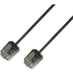 Techly U/UTP Cat.6 Καλώδιο Δικτύου Ethernet 2m Black U6-SLIM-020BKT