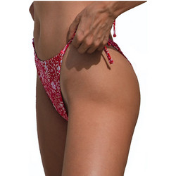 Solano Bikini Slip Floral Κόκκινο 3422