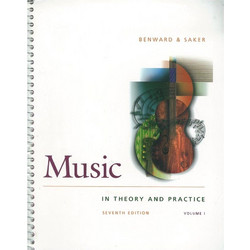 Benward & Saker - Music in Theory and Practice Vol. 1 with Anthology CD