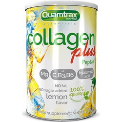Quamtrax Collagen Plus Peptan Lemon με Υαλουρονικό Οξύ Βιταμίνη C & Μαγνήσιο 350gr