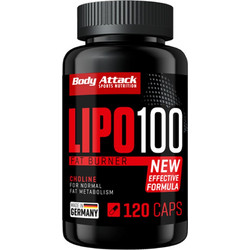 Body Attack Lipo 100 Θερμογεννετικός Λιποδιαλύτης 120 Κάψουλες
