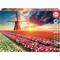 Puzzle Educa Τουλίπες Στην Ολλανδία 1500 Κομμάτια