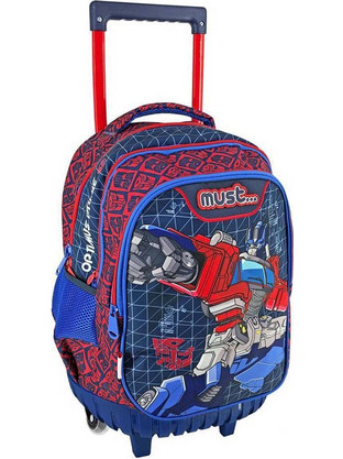 Must Transformers Optimus Prime Σχολική Τσάντα Τρόλεϊ Δημοτικού Μπλε 000483216