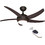 Gruppe L44001 Ανεμιστήρας Οροφής 112cm 55W με Φως & Τηλεχειριστήριο Καφέ