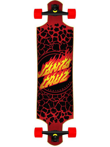 Santa Cruz Complete Flame Dot Drop Down Red