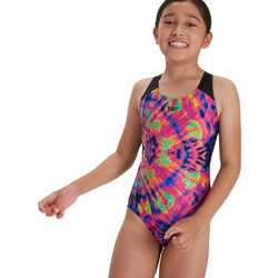 Speedo Digital Placement Splashback Αθλητικό Παιδικό Μαγιό Ολόσωμο για Κορίτσι Πολύχρωμο 807386-G669