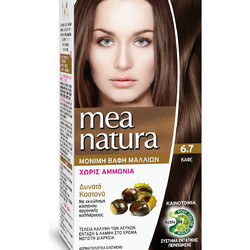 Farcom Mea Natura 6.7 Καφέ Φυτική Μόνιμη Βαφή Μαλλιών Χωρίς Αμμωνία 60ml