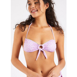 Banana Moon Bikini Top Strapless Animal Print Λιλά EVO-SWEETROSY-KBV15
