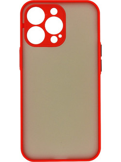 Mercury Camera Protect Peach Garden Bumper Back Cover Red (iPhone 13 Pro)