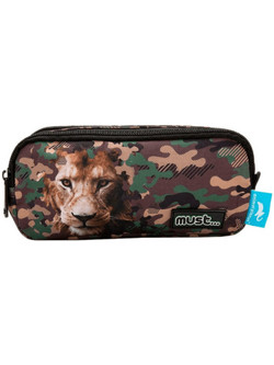 Must Animal Planet Λιοντάρι Κασετίνα με 2 Θήκες Καφέ 570850