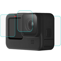 PULUZ PU507 Tempered Glass for GoPro HERO10/HERO9 Lens + LCD Display 9H 2.5D