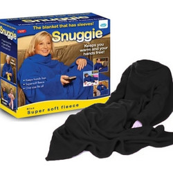 Κουβέρτα με Μανίκια Snuggle Super Soft Fleece One Size (135x180) cm ITEM 50041 Color Black (oem)