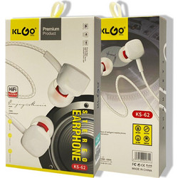 KLGO KS-62 Handsfree In-Ear 3.5mm White