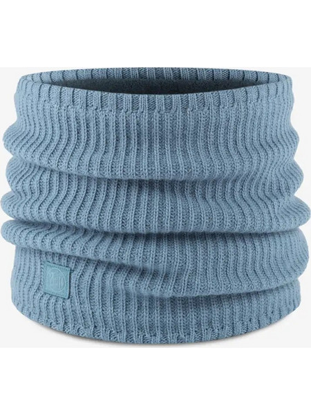 Buff Knitted & Polar Neck Warmer Light Blue One Size