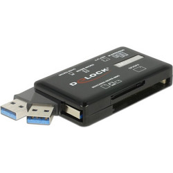 DeLOCK 91758 Card Reader USB-A 3.2 Gen 1 για SD / microSD / Compact Flash / xD / Memory Stick / Micro (M2)