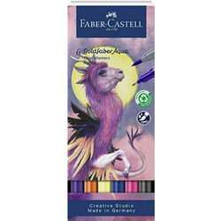 Σετ Μαρκαδόροι Faber Castell Goldfaber Aqua Dual Marker Fantasy Brush + Fine 6Τεμ. 164526
