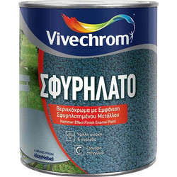 Vivechrom Βερνικόχρωμα Διαλύτου Μετάλλου 124 Σφυρήλατο 0.75lt