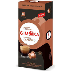 Gimoka Κάψουλες Espresso Classico Συμβατές με Μηχανή Nespresso 10τμχ