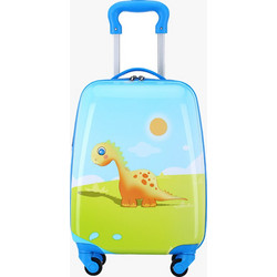 Bartuggi 718-122606 Dino Παιδική Βαλίτσα Καμπίνας 45x30x20cm με 4 Ρόδες Γαλάζια