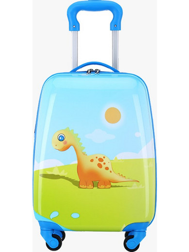 Bartuggi 718-122606 Dino Παιδική Βαλίτσα Καμπίνας 45x30x20cm με 4 Ρόδες Γαλάζια