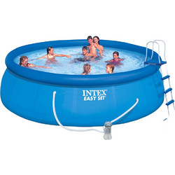 Intex Easy Set 26168 Φουσκωτή Πισίνα Πλαστική με Αντλία Φίλτρου Φ457x129cm