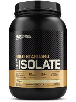 Optimum Nutrition Gold Standard 100% Isolate Vanilla Πρωτεΐνη Ορού Γάλακτος Γράμμωσης 930gr