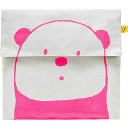 Fluf Υφασμάτινη Θήκη Φαγητού Panda/Pink