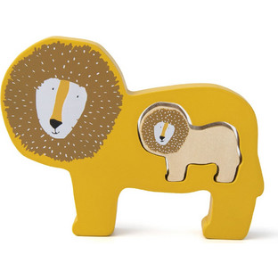 Παιδικό Puzzle Trixie Wooden Baby Puzzle Mr Lion 2 Κομμάτια