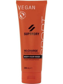 Superdry Sport RE Charge Body & Hair Wash Σαμπουάν & Αφρόλουτρο 250ml