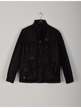 MCS Caban leather effect w/leather details