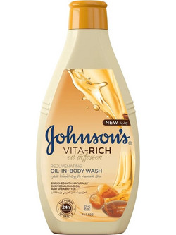 Johnson's Vita-Rich Almond & Karite Butter Αφρόλουτρο σε Gel 2x400ml