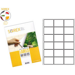 Sorex Ετικέτες Γενικής Χρήσης 63.5x46mm Λευκές 100 Φύλλα