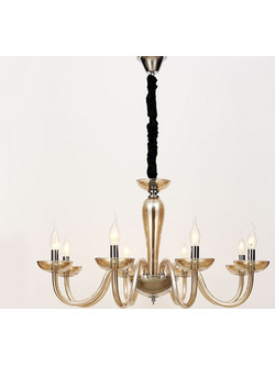Πολυέλαιος Οροφής Aca Lunaria BLK82188PCNC Cognac