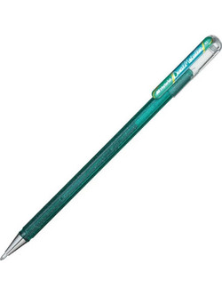 Pentel Dual Metallic Στυλό Gel 1mm Πράσινο