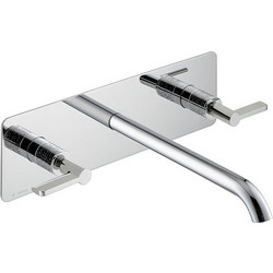 71123E Blink Chic Luxury NewForm Ιταλική Εντοιχιζόμενη Μπαταρία Νιπτήρα Μπάνιου με Ενιαία Ροζέτα 23cm +6 Χρώματα Μπρονζέ