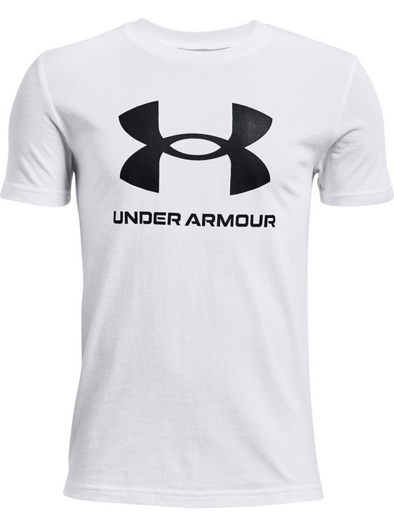 Under Armour Sportstyle Logo Παιδικό T-Shirt Κοντομάνικο Λευκό 1363282-100