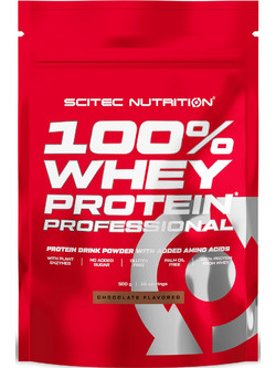 Scitec Nutrition 100% Whey Professional Chocolate Πρωτεΐνη Ορού Γάλακτος Γράμμωσης Χωρίς Γλουτένη 500gr