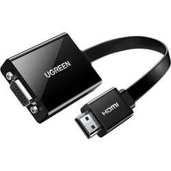HDMI TO VGA CONVERTER W AUDIO UGREEN MM103 BLACK 40248