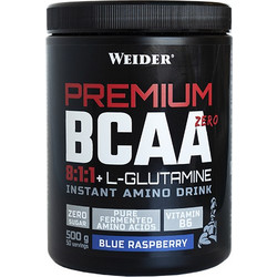 Weider Premium BCAA Zero 8:1:1 + L-Glutamine Blue Raspberry 500gr