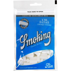 ΦΙΛΤΡΑ SMOKING ΜΠΛΕ CLASSIC 6mm 120 ΤΕΜ