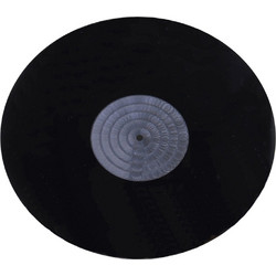 Ludic Acrylic LP slip mat Black