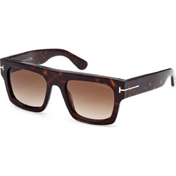 Tom Ford TF0711 52f Γυαλιά Ηλίου Τετράγωνα Κοκάλινα Ταρταρούγα με Καφέ Polarized Φακό