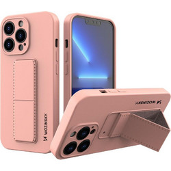 Wozinsky Kickstand Flexible Back Cover Pink (iPhone 13 mini)
