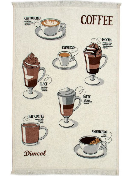 Πετσέτα Κουζίνας Dimcol Coffee Ecru 04