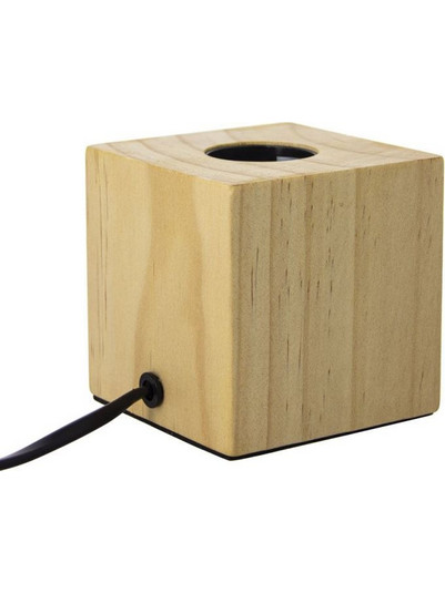 Xanlite Επιστραπέζιο Φωτιστικό Κύβος Deco IP20 E27 Ξύλο